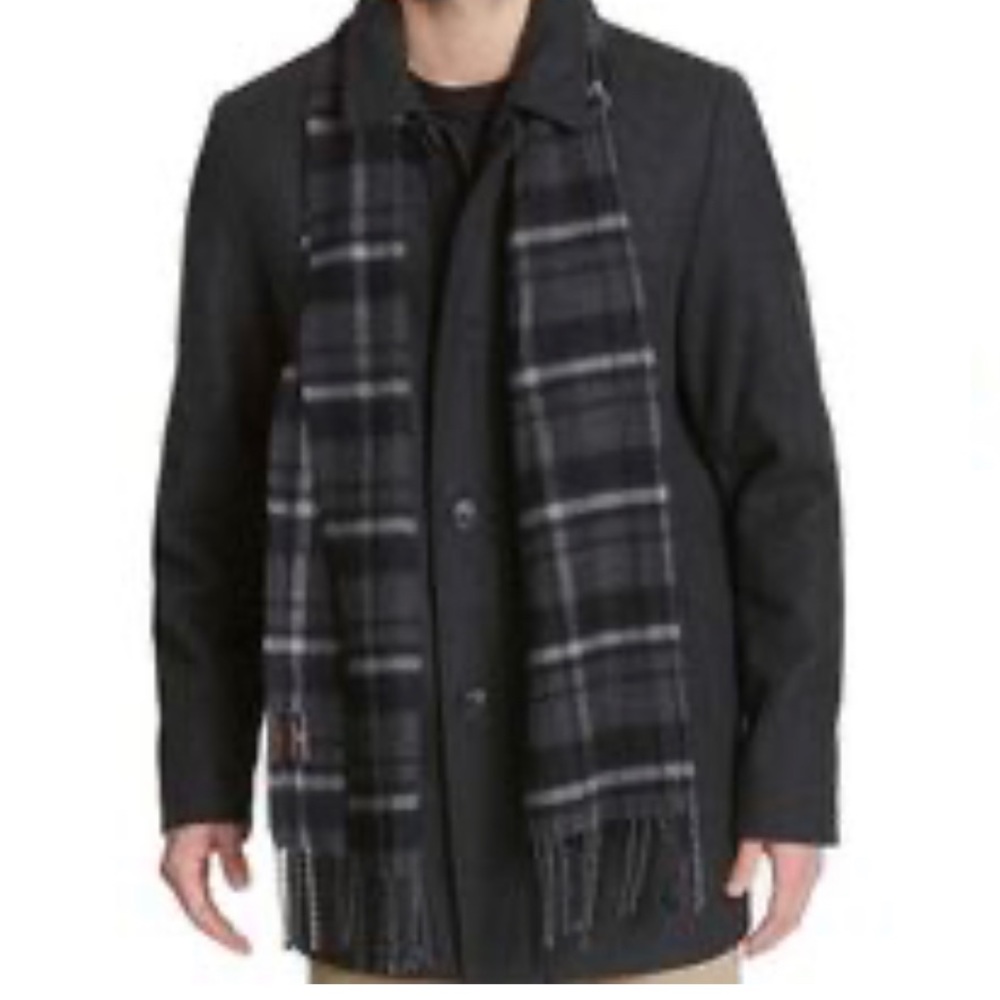 Dockers men’s wool coat with Scarf